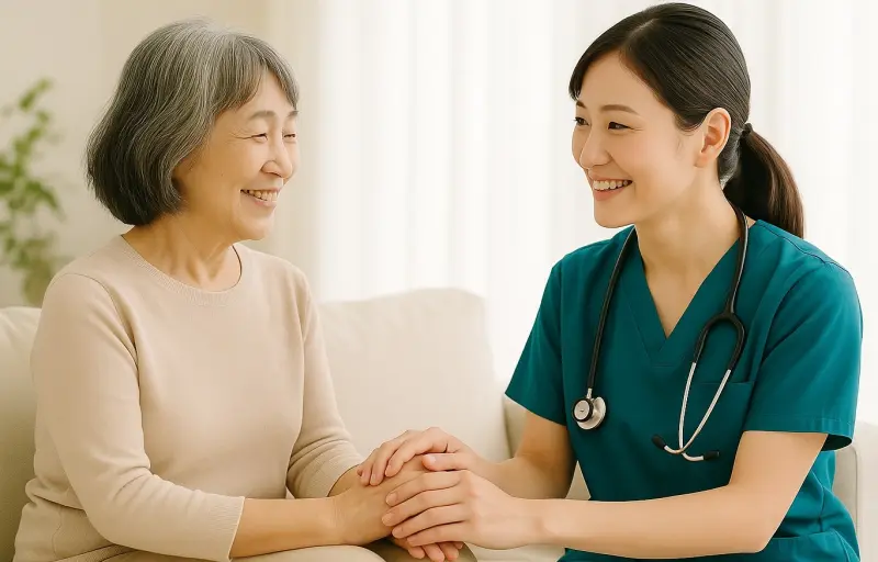 スタッフと利用者1